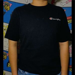 Champion tee all embroidered. Dm me first !